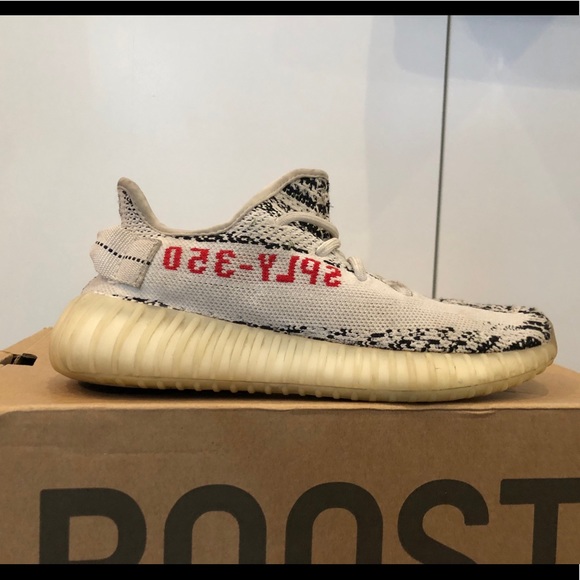 dirty yeezy zebra